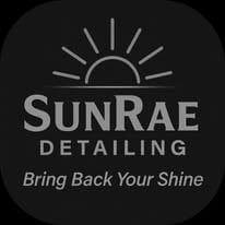 SunRae Detailing logo with rising sun graphic